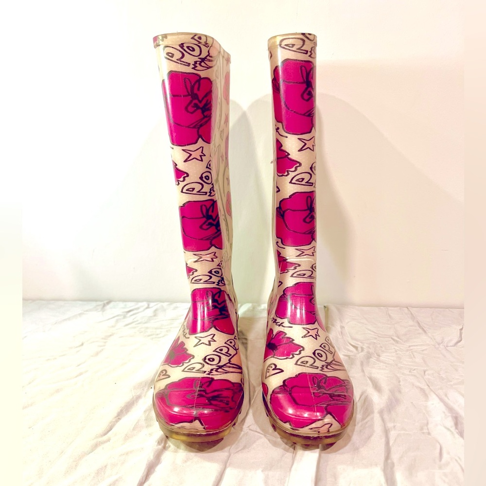 Coach Poppy rainboots, Women’s size 11.